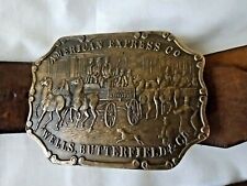 Vintage  American Express Company Wells Butterfield and Company Buckle & Belt picture