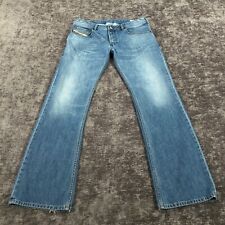 Diesel Industry Jeans Men 32x31 Blue Zatiny Regular Bootcut Button Fly Tag:32x32 picture