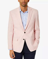 CLUB ROOM Men's Sport Coat 40S Pink Classic-Fit Solid Blazer Two Button picture