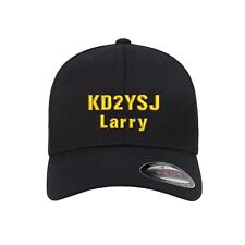 Personalized Ham Radio Call Sign and Name Embroidered Flexfit Hat picture