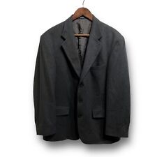 OSCAR DE LA RENTA Wool Cashmere Nylon Blend Green Blazer Suit Coat Size 42R picture