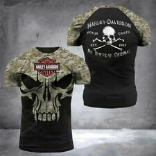 Harley--Davidson Limited Edition Men's Skull Shirt 3D All Over Print S-5XL picture