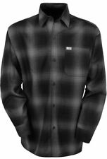 CALTOP CHARCOAL OMBRE  SHIRT OLD SCHOOL OG  LOWRIDER CHICANO BIKER FLANNEL  picture