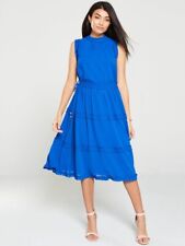 NWT Ted Baker Sinita Blue Midi Dress, Size 2 (4-6) RETAIL $329 picture