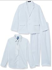 Nautica Boys toddler 4-Piece Tuxedo Set with Dress Shirt, shoes size 3 18m suit picture
