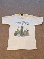 Vintage New York Cartoon Graphic T-Shirt Single Stitch Size Medium 1991 Rare picture