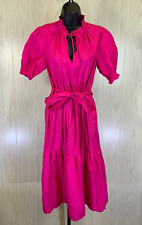 Free Assembly Ruffle Neck Midi Dress, Women's Size XS, Pink NEW MSRP $36 picture