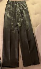 Vintage Philippe Monet Buttery Soft Lined Black Leather Pants W. 28” w  REDUCED picture