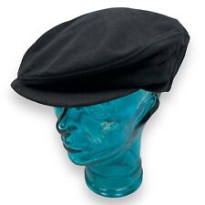 Vintage Aiwa Men's Hat Black Cabbie Hunting Driving Newsboy Cap One Size USA picture