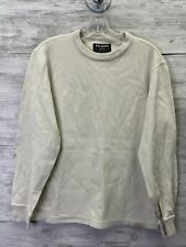 C.C. Filson Waffle Knit Thermal Pullover Cream Mens Size Small HAS FLAW picture