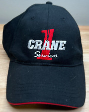 NEW Crane Service Hat Mens Adjustable Black Strapback Baseball Cap Construction picture