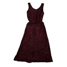 NEW INC International Concepts Dress XL Extra Large Maxi Polyester Burgundy Rose picture