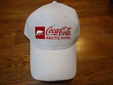 COCA-COLA ARTIC HOME Official Soft Drink Of NASCAR White Ball Hat NWT picture