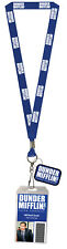 The Office Dunder Mifflin Costume Lanyard Dwight or Michael Clear ID Badge picture