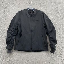 Nike Bomber Jacket Adult Small Black Sport Casual Polyester Cuffed Sleeve Men's. picture