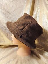 Vintage Norm Thompson Original Country Hat Made in Ireland Virgin Wool Brown picture