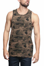 Men's Basic Straight Hem Long Length Tank Top Sleeveless T-shirts  S~5XL  TT60-H picture