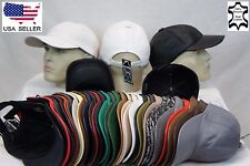 New 100% Real Genuine Lambskin Leather Baseball Cap Hat Sports Visor 32 COLORS picture