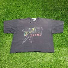 Vintage Homeboy Extreme Homie Crop-Top Shirt L 22x21 Sun-Faded Black Streetwear picture