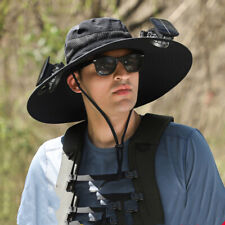 Wide Brim Solar Fan Outdoor Fishing Hat,Sunscreen Sun Hat with Fan picture
