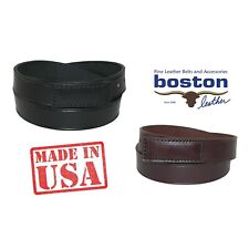 Boston Leather Men's 10-12 oz Leather Movers & Mechanics No Scratch Work Belt picture