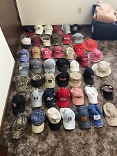 Lot Of 47 Vintage Retro Hats Caps Trucker Patch Sports Farm Machine picture
