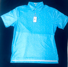 NWT $110 Peter Millar Summer Comfort Golf T-Shirt Blue Polo Men's YACHT BOAT XL picture