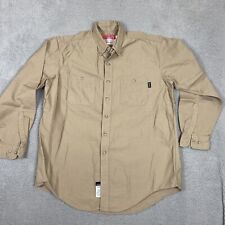 Riverside Shirt Mens XL Beige Button Up FR Flame Resistant Arc Rated Workwear picture