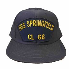 Vintage USS SPRINGFIELD CL 66 Navy Ship Military Snapback Cap Hat Made In USA picture