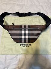 Authentic NEW BURBERRY UNI Brown MINI CASON Check Bum Bag Crossbody Belt Bag picture