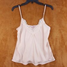 CALYPSO ST BARTH Womens Top XS Pink Camisole Lace Trim Adjustable 100% Silk picture