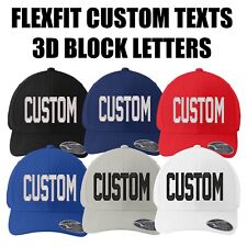 Ink Stitch Flexfit Custom 3D Block Letters Texts on Cool and Dry Cap picture