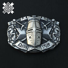 Templar Sterling Silver belt buckle, Crusader Knight 925 Sterling Silver buckle; picture