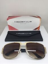 AUTHENTIC NEOSTYLE NAUTIC ELVIS PRESLEY SUNGLASS C. GOLD w/ BROWN GRADIENT Lens picture
