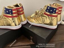 Donald T GOLD MAGA 2024 Shoes - Bold NEVER SURRENDER Design, New picture