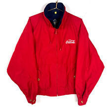 Vintage Coca Cola Gear Windbreaker Jacket Extra Large Red Full Zip picture
