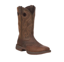 Men's Sunset Brown Leather Pull On Cowboy Boots - 5 Day Delivery picture