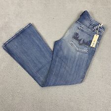 NWT Diesel Jeans Men 33x32 Blue Denim Zaf Flare Bootcut Dark Wash Button Fly picture