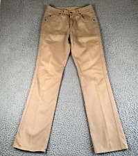 R.M. Williams Linesman Jeans Men's 32 Beige Stretch Twill 5 Pocket Slim Fit picture