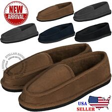 [NEW] CLOVERLAY Men's House Slippers Corduroy Moccasin Slip-on Men Indoor Shoes picture
