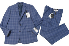 Lauren Ralph Lauren Men Suit Jacket Dress pants New Ultraflex Classic Blue Plaid picture
