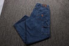 Baggy Wide-leg Carpenter Jeans Men's 38x32 Skater Grunge Workwear Denim Y2K picture