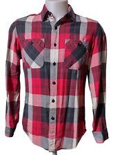 J.CREW Trade & Co Mark Sporting Goods Flannel Shirt Men's S Plaid Button Down  picture