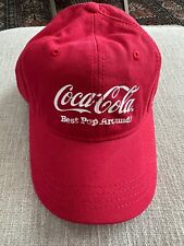 Coca-Cola Red Cap Adjustable Strap Rare Best Pop  Around picture