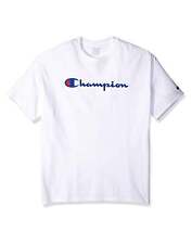 Champion T-Shirt Script Logo Boys Jersey Tee Cotton Jersey Athletic Fit Classic picture