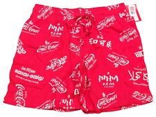 Official Coca-Cola Coke Around The World Red Soda Drink Comfy Lounge Shorts picture