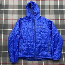 Patagonia Nano Puff Men’s Small Full Zip Puffer Jacket Quilted Blue Flawed* picture