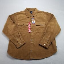 Gap Corduroy Shirt Mens Size XL Brown Long Sleeve Cotton picture