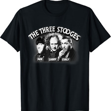 VTG The Three Stooges poster T-shirt black Unisex S-5XL P215 picture