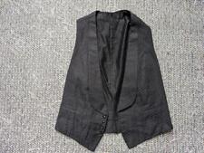 antique 1900s vintage WAISTCOAT tuxedo vest 34-36 black SHAWL LAPEL xs BESPOKE picture